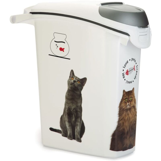 Pet Food Container Cat 23L Curver White