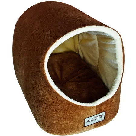 Django Pet Bed in Brown and Ivory