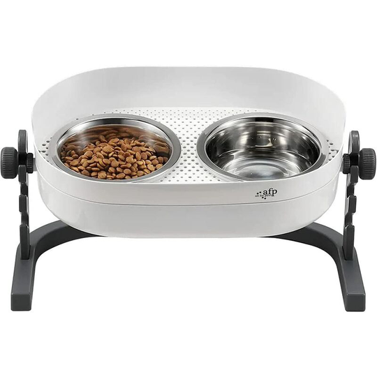 Briday - 3 In 1 Elevated Double Dinner, (45x30x20CM),Raised Pet Bowls for Cats and Dogs Adjustable Elevated Feeder Bowls, Good for Pets'Digestion and