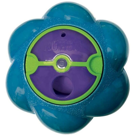 Flipz Dog Treat Dispenser (13.5cm) (Blue/Purple) - Blue/Purple - Kong
