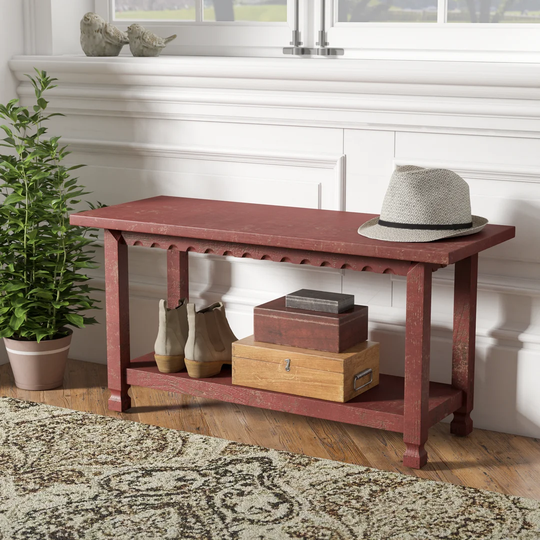 Mangum Wood Storage Bench