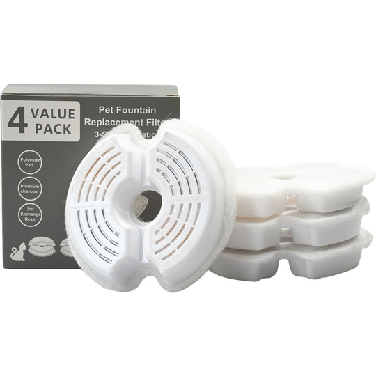 4PCS Pet Fountain Filter Sponge Replacement Pet Fountain Foam Filter, Type 3 - Type 3