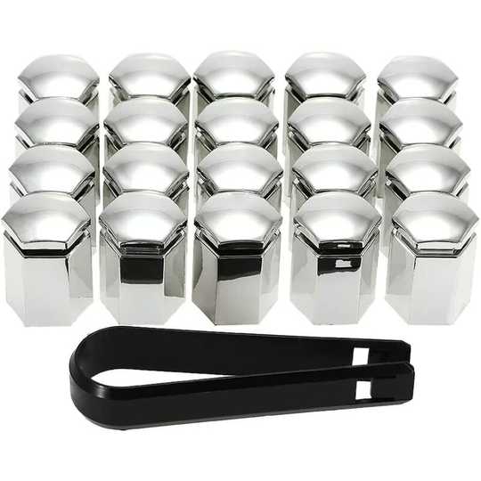 Set of 20Pcs 17mm Car Wheel Nut Bolt Cap Covers Plastic for