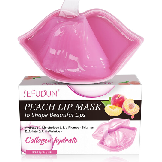 Firming & Vitality peach Lip Mask With Vitamin b (Pot of 20 Masks)