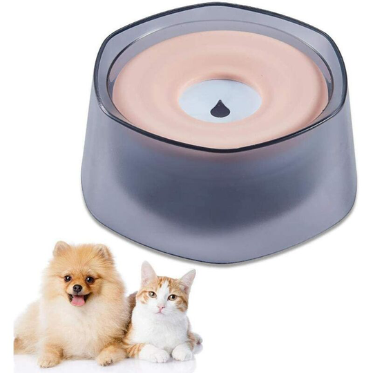 Cat Dog Water Bowl, Waterproof Pet Water Bowl 1400ML, Non-Slip Anti-spill Drinking Bowl, Dog Travel Bowl Green