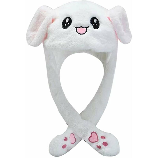 Rabbit Ears Hat Plush Rabbit Hat Movable Ear Rabbit Hat Cute Rabbit Plush Hat Stuffed Animal Ear Hat
