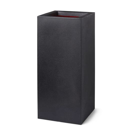 Capi Planter Urban Smooth Rectangle 36 x 79cm Black