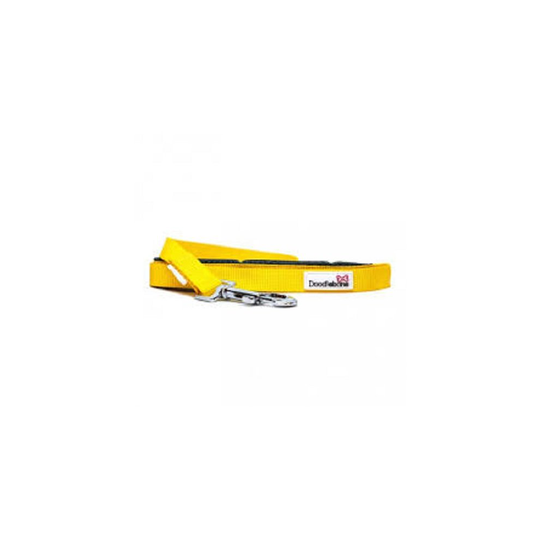 (yellow) Doodlebone Nylon Padded Handle Dog Lead