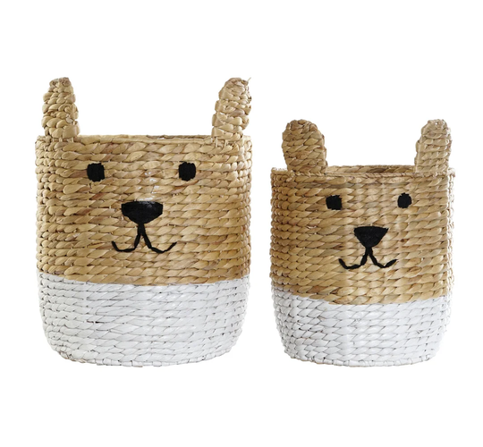 Little Rabbit Reed Rattan 2 Piece Basket Set