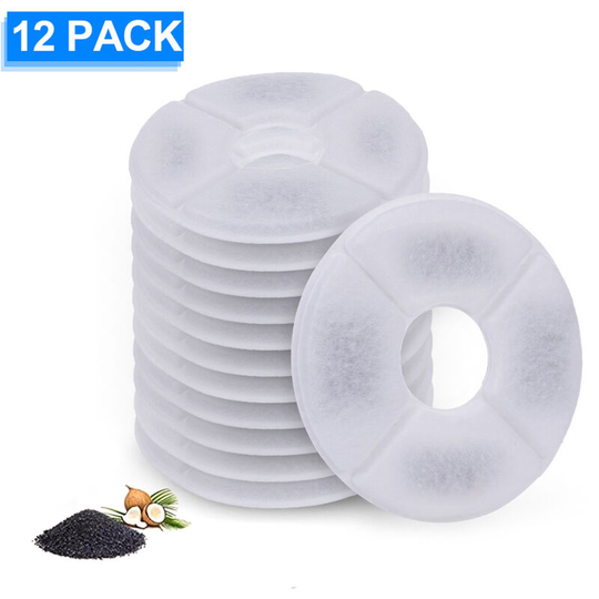 Cat Water Fountain Filters Replacement Filters for Cat Water Fountain Water Dispenser 4PCS, 12 pcs - 12 pcs