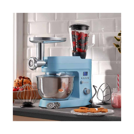 Cooks Professional Multi-function 1200W Stand Mixers Blue