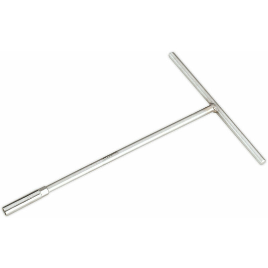 T-Handled Nut Driver - 8 x 300mm - Heat Treated Steel Shaft - Hex Flats Socket