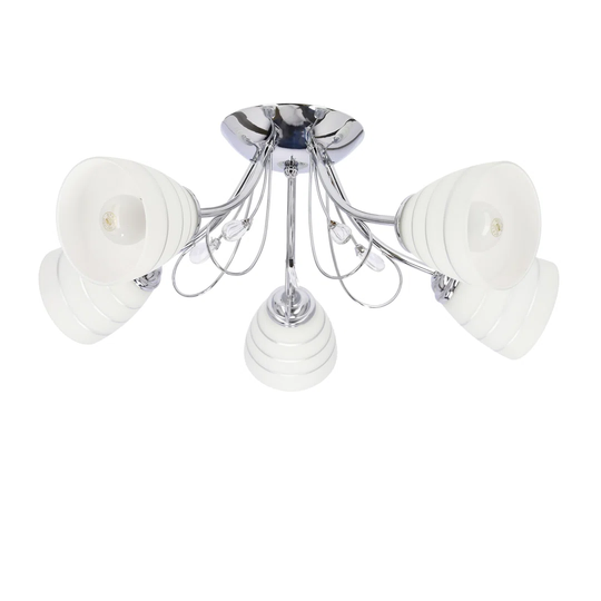 Kitt 5-Light 54cm Semi Flush Mount