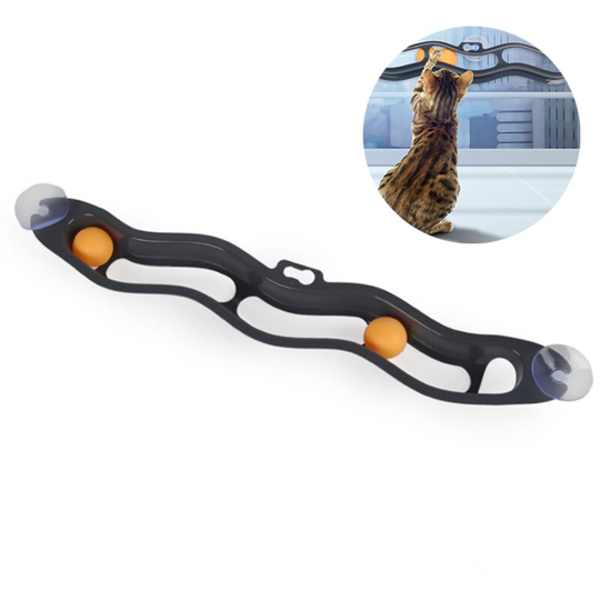 Pet Toy Toy for Cat Cat Track Window Suction Toy Ball Cat Catch Table Tennis Plastic