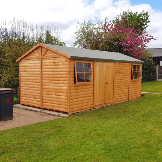 Mammoth 24 Ft. W x 12 Ft. D Tongue and Groove Apex Wooden Garden Shed