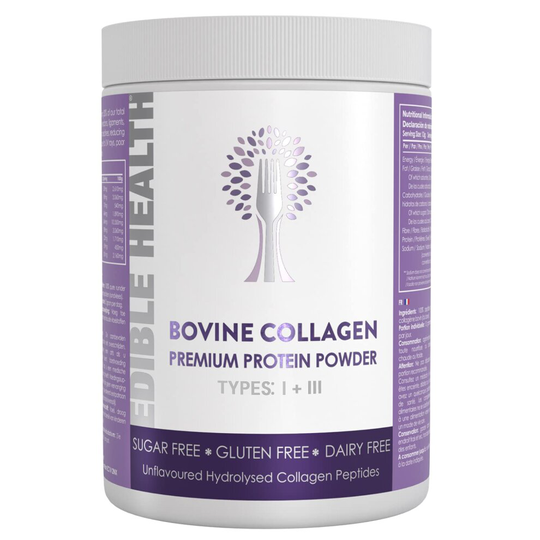 Premium Collagen Powder. Types 1 and 3, Protein Peptides, 18 Amino Acids. 400g. Hydrolysed Bovine Collagen Supplements
