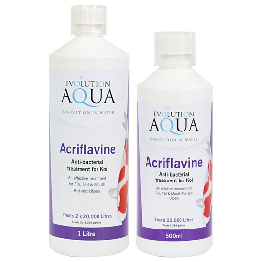 (500ml) Evolution Aqua Acriflavine Anti-Bacterial Treatment For Koi