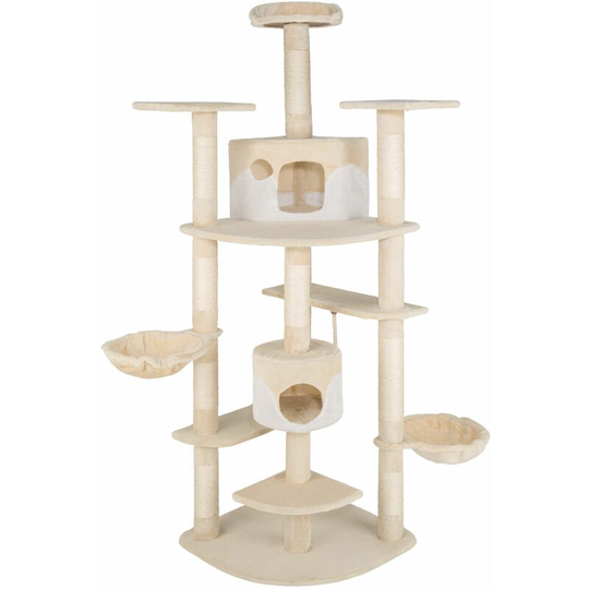 Cat tree scratching post Nelly - cat scratching post, cat tower, scratching post - beige/white - beige/white