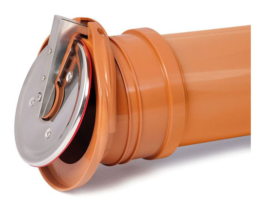 160mm pvc Plastic Check Flap Ending Valve Self Activating End Drainage Backwater