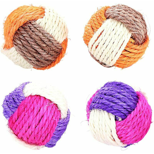 Parts ball cat sisal ball pet toys for cats cat sisal rope ball games cat toy balls for game cat kitten ball for cat sisal ball cat