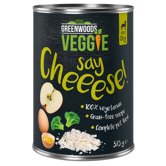 6 x 375 g Greenwoods Veggie Wet Dog Food - Special Price!* Greenwoods Veggie with Cottage Cheese, Egg, Apple & Broccoli