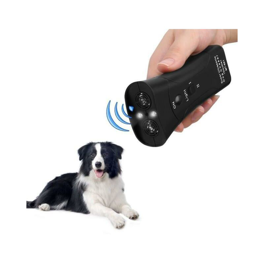An Ultrasonic Drive Dog Led Flashlight, Multifunctional Dog Trainer Black Thainde