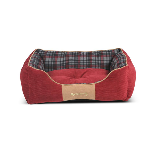Scruffs Highland Dog Bed, Medium, 60 x 50 cm, Red