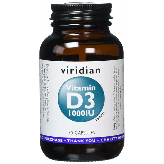 Viridian Vitamin D (Vegan) 1000iu , 90 Veg Caps