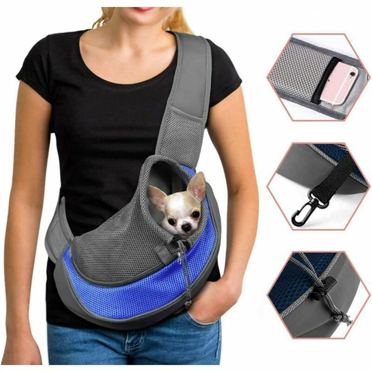 Dog Carrier Bag Adjustable Puppy Cat Shoulder Bag Travel Bag for Small Animals Dog Handbag with Breathable Mesh Pouch Portable Dog Carrier for