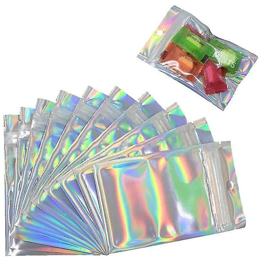 100pcs Color Foil Ziplock Smell Proof Mylar Bags