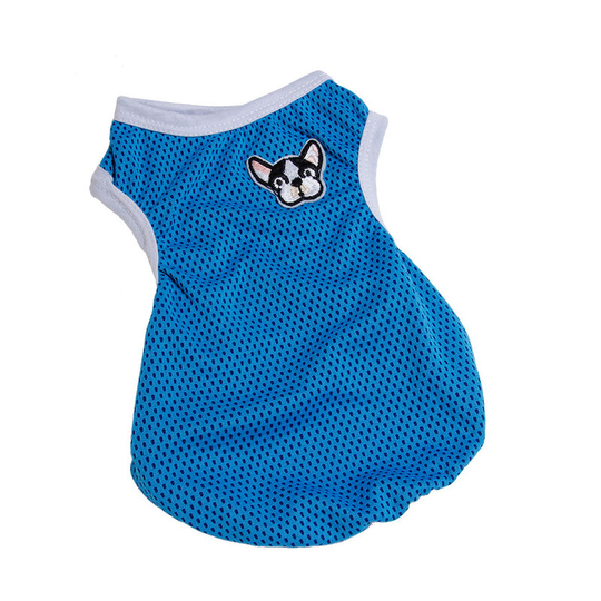 Bette Pet Clothing, Minimalist Dog T-Shirt, Nice Little T-Shirts, Sports T-Shirts, Summer Short Sleeve Clothing (l , Blue)