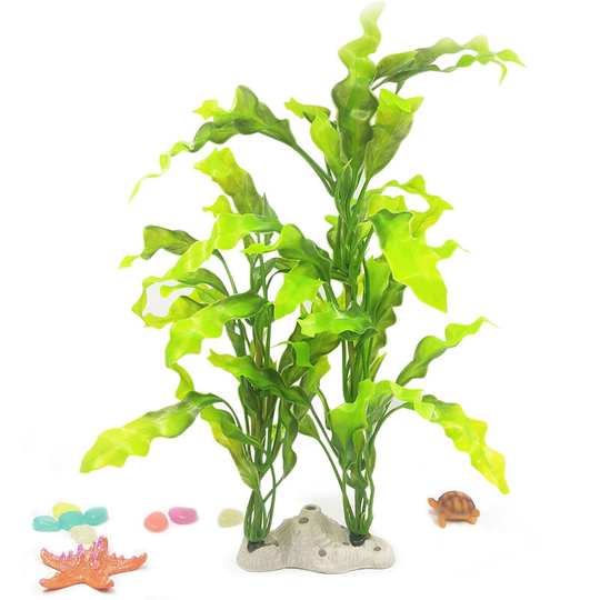 Lifcausal - Aquarium Artificial Plants Artificial Plastic Plants Ornaments Natural Artificial Foliage Plants diy Realistic Plants for Fish Tank
