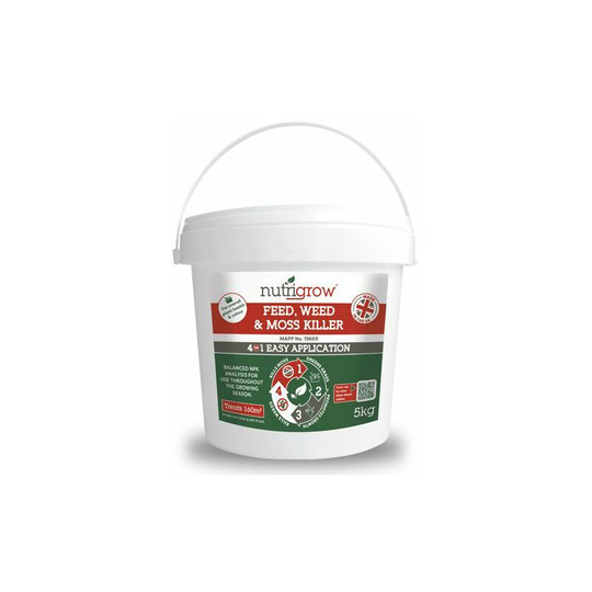 Nutrigrow - Weed, Feed & Moss Killer 4in1 Lawn Fertiliser - 5kg