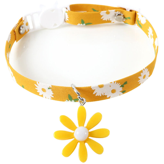 Daisy Net Red Adjustable Pet Collar Cat Dog Rabbit Anti Choking Collar Accessories