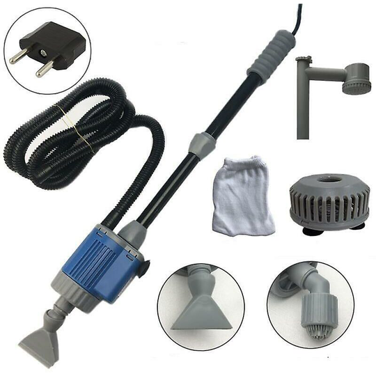Electric Aquarium Fish Tank Water Change Pump, Aquarium Cleaning Water Changing eu plug adapter-20W-220V