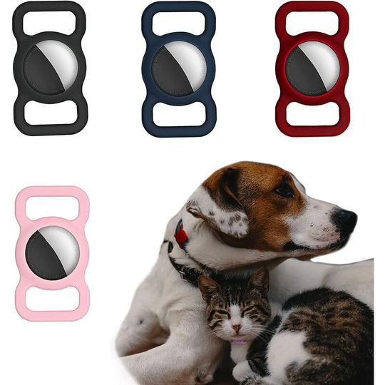 Case Compatible with Apple Air Tag 2021 for Dogs Cats,Soft Shockproof Silicone Cover Case
