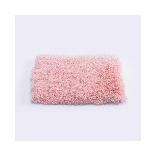 (Pink, L) Pet Beds Soft Plush Comfortable Dog Mat Bed Pet Pad