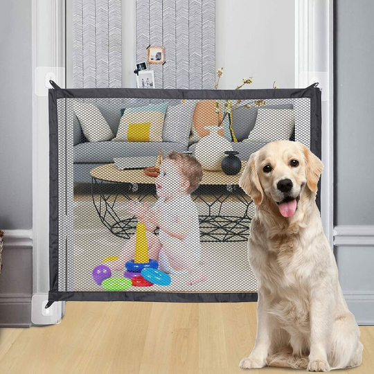 Dog gates, 110 x 72 cm Portable dog gate, Foldable dog gate, Dog and cat gate, Dog gate, Foldable magic gate