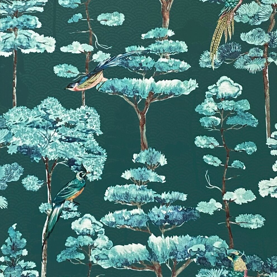 Arthouse Oriental Oasis Emerald Green Wallpaper 923105