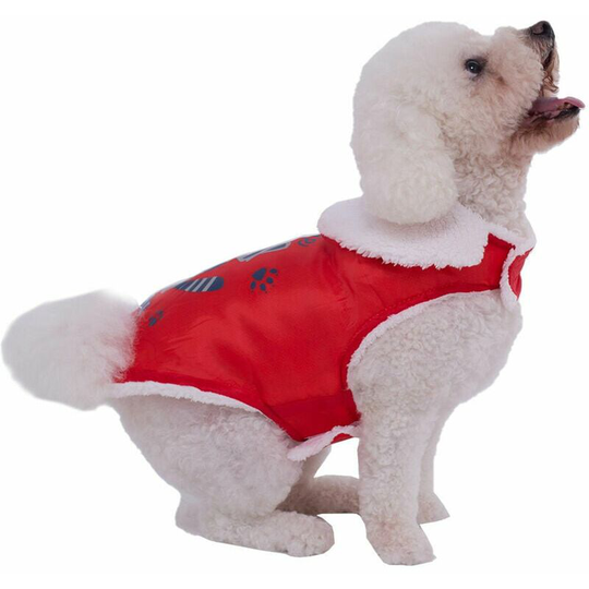 Manteau Pour Chien Vetements D'Hiver Pour Chien Vetements Pour Chiots Doux Et Chaud Cadeau De Noel Cadeau Nouvel An, Rouge, Xl