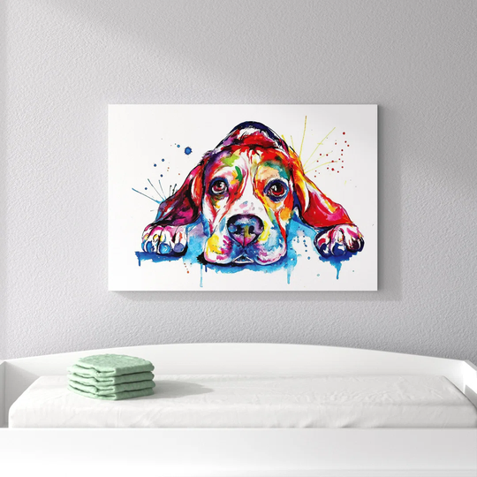 Beagle - Wrapped Canvas Graphic Art Print