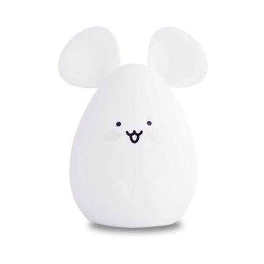 Children's Night Light Mouse Lamp Soft Silicone Bedside Lamp 9 Colors Rechargeable Remote Control led Night Light for Christmas