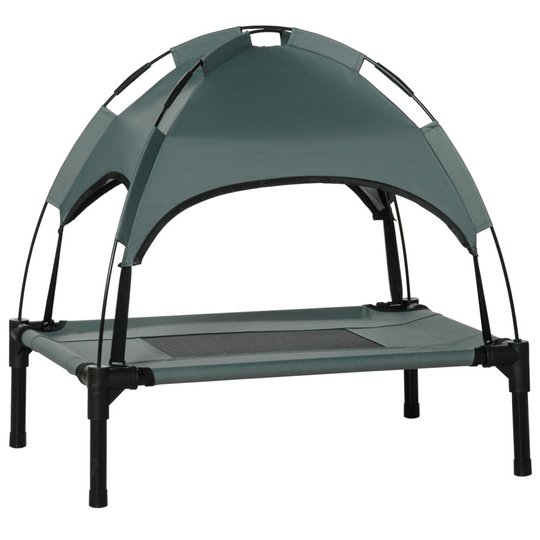 PawHut 61 cm Elevated Dog Bed Cooling Raised Pet Cot UV Protection