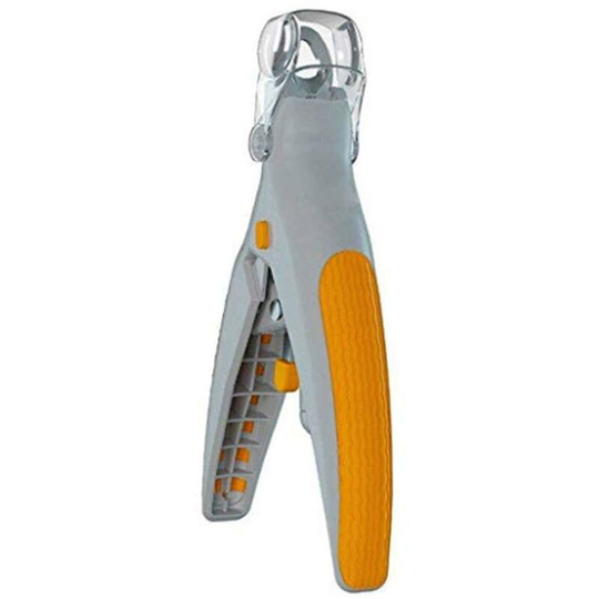 Pet Nail Clipper - Great for trimming cat and dog nails and claws, 5x magnification, doubles as a nail clipper, quick clip, steal blade. opp