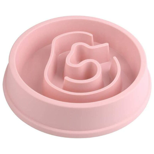 Slow Pet Feeder Bowl Dog Choke Slow Food Bowl Pet Slow Food Bowl Licking Feeding Plate Anti-Greek Do