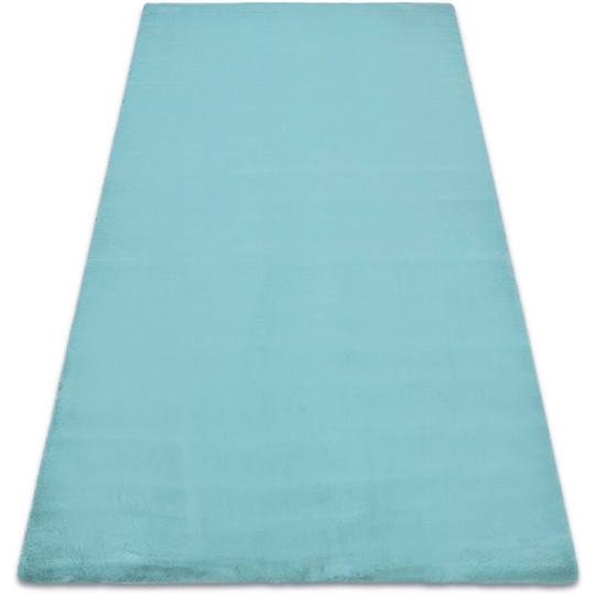 Carpet bunny aqua blue imitation of rabbit fur blue 120x170 cm