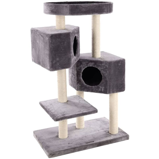 Cat Scratching Tree Kresko 74x40x115 cm Grey FLAMINGO - Grey