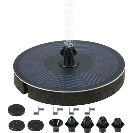 Superseller - Floating Solar Water Fountain 3W Fountain Pump with 900mAh Battery Free Standing Bird Bath Fountain Pump
