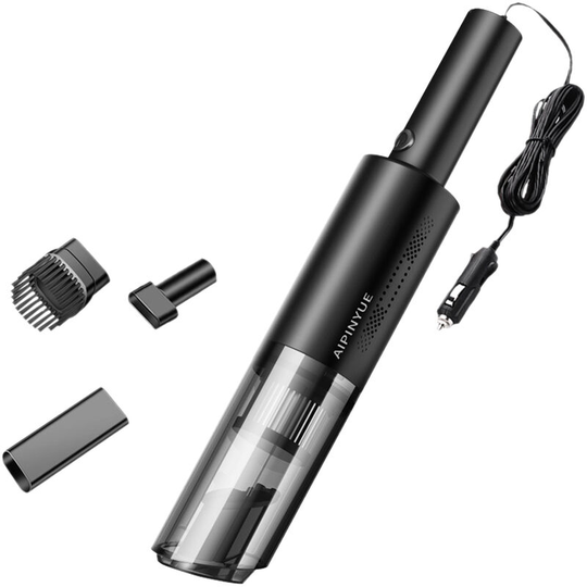 120W 6000Pa Handheld Vacuum Cleaner usb Vacuum Cleaner hepa Filter - Black & Car Charger