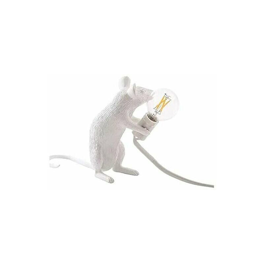 Bearsu - Table Lamp Mouse Shape Resin Table Lamp with Bedside Lamp,1 pcs